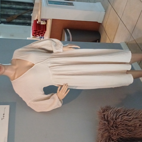 Michael Stars Isabella empire waist gauze midi dress XL - Picture 10 of 16